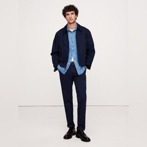 NWT Banana Republic Slim Fit Rapid Movement Chinos in Navy Blue 33 x 34